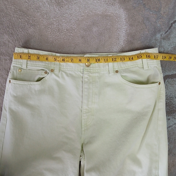 ULLA‎ JOHNSON The Elodie Pistachio Wide Leg Jeans - Picture 10 of 12